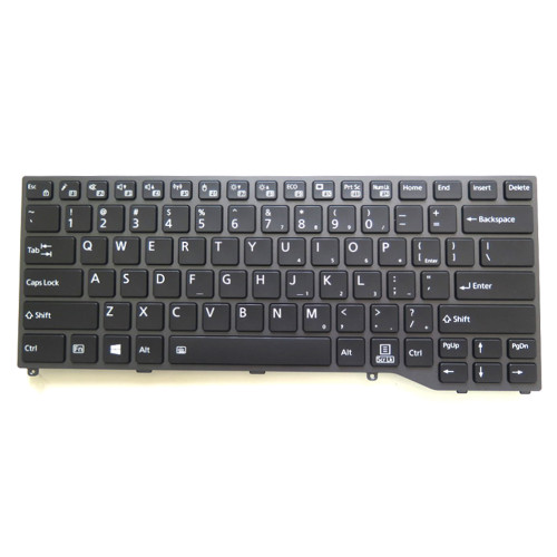 Laptop Keyboard For Fujitsu LifeBook Q738 Q739 FJM16J63USJD85 CP724705-01 English US Black With Backlit New