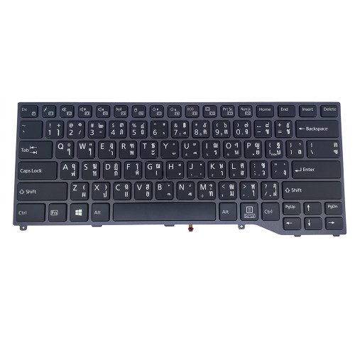 Laptop Keyboard For Fujitsu LifeBook Q738 Q739 Canada CA Black With Backlit New