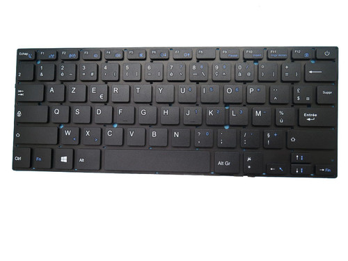 Laptop Keyboard For Thomson NEO14A-4BK64 Black Without Frame France FR