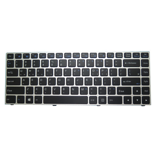 Laptop Backlit Keyboard For Hansung TFG13S TFG-13S N130WU Korea KR Silver Frame And Backlit