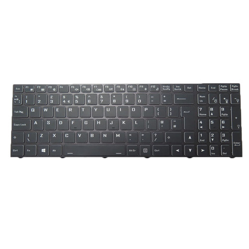 Laptop Backlit Keyboard For CLEVO X170SM X170SM-G X170KM-G United Kingdom UK/GB Black Frame