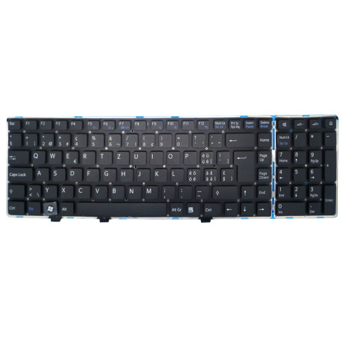 Laptop Keyboard For SONY For VAIO VGN-AW VGN-AW11M/H VGN-AW11SR VGN-AW11XU VGN-AW11Z VGN-AW11ZR VGN-AW1RXU VGN-AW21M VGN-AW21SR Swiss SW Black Without Frame New