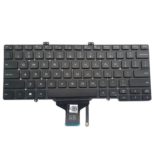 Laptop Keyboard For DELL Latitude 7400 0RN86F RN86F PK132EE1B00 NSK-EWABC 01 English US Black With Backlit New
