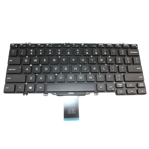 Laptop Keyboard For DELL Latitude 5300 5310 2-in-1 5300 5310 7300 009N8M 09N8M PK132EQ1A00 490.0G307.0D01 NSK-EVAUW/C 01 English US Black Without Backlit New