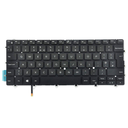 Laptop Keyboard For DELL XPS 13 9370 9380 9305 7390 082FHM 82FHM United Kingdom UK Black With Backlit New