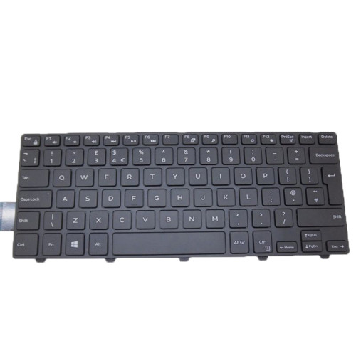 Laptop Keyboard For DELL Inspiron 14 3441 3442 3443 3451 3452 3458 3459 3462 3465 3467 3468 3473 3476 United Kingdom UK Black Without Backlit New