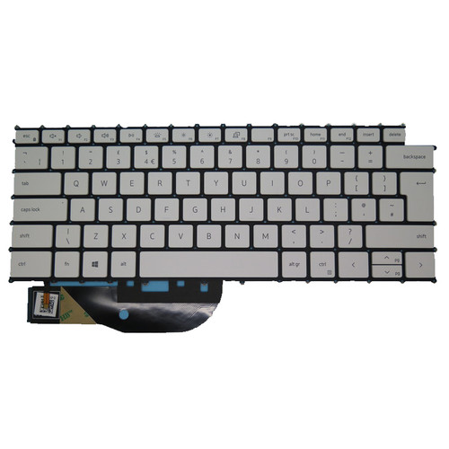 Laptop Keyboard For DELL XPS 9500 9510 9520 9700 9710 9720 0V05TD V05TD DLM19C76GBJ6981 PK132SH2B15 United Kingdom UK White With Backlit New