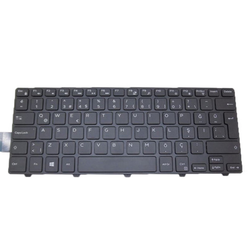Laptop Keyboard For DELL Inspiron 14 5442 5445 5447 5448 5451 5452 5455 5457 5458 5459 5443 5468 7447 097JG6 97JG6 V147125AK1 TR PK1313P2A21 Turkish TR Black Without Backlit New