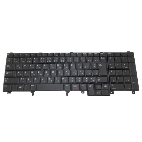 Laptop Keyboard For DELL Latitude E5520 E5520M E5530 E6520 E6530 E6540 Precision M2800 M4600 M4700 M4800 M6600 M6700 M6800 07C544 7C544 NSK-DW2UC 0J PK130FH1E35 Japanese JP JA Pointing Without Backlit Used