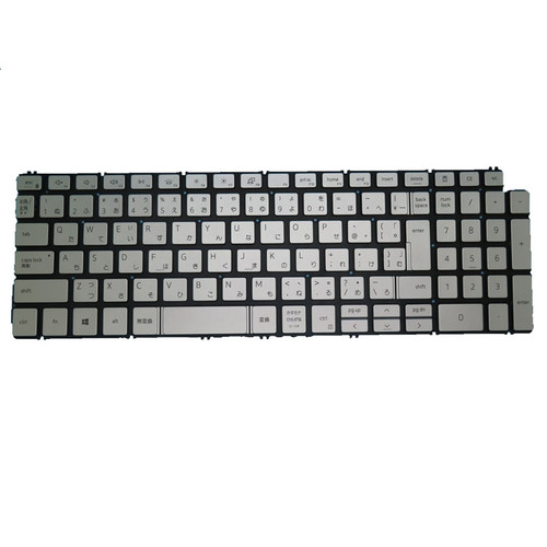 Laptop Keyboard For DELL Vostro 3501 5501 5502 5590 7500 7590 Latitude 3510 Japanese JP JA Silver With Backlit New