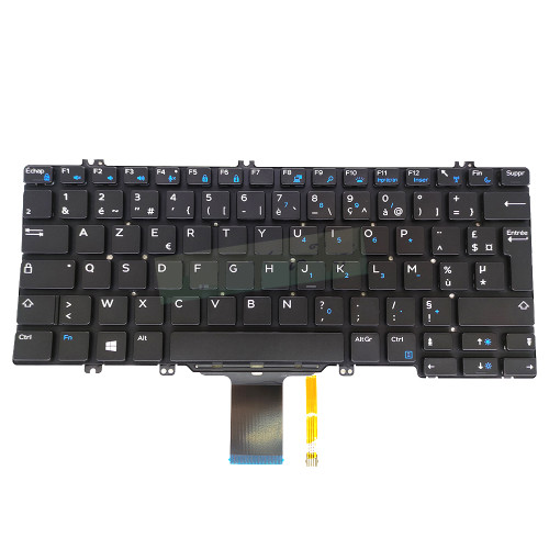 Laptop Keyboard For DELL Latitude 5289 7389 7390 2-in-1 5280 5288 5290 7280 7290 7380 7390 0NMPT1 NMPT1 PK131S53B17 DLM16C86F0J698 French FR Black With Backlit New