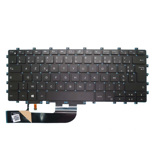 Laptop Keyboard For DELL XPS 15 9575 2-in-1 Precision 5530 2-in-1 0F08G2 F08G2 PK132471A17 NSK-EPABC 0F French FR Black With Backlit New