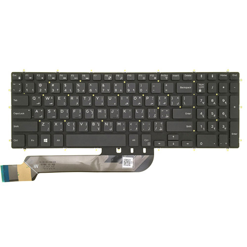 Laptop Keyboard For DELL Inspiron 5565 5567 5570 5575 5583 5770 5775 7566 7567 7577 5765 5767 7773 7778 7779 7786 2-in-1 Arabia AR Without Backlit New