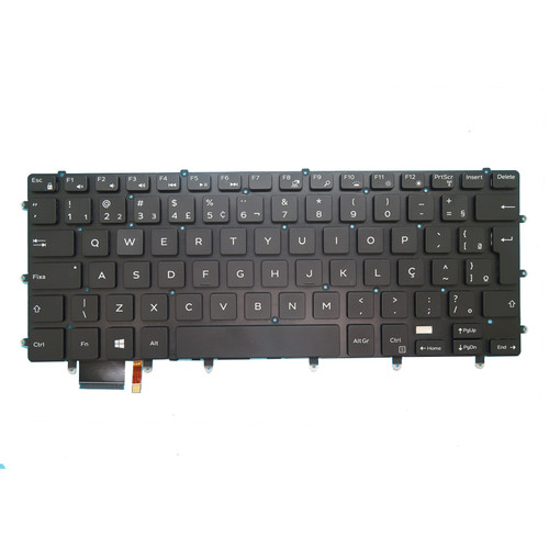 Laptop Keyboard For DELL XPS 15 7590 9550 9560 9570 Inspiron 7568 2-in-1 7558 Precision 5510 5520 5530 5540 DLM14L28PAJ442 01D8GC 1D8GC Brazilian BR Black With Backlit New