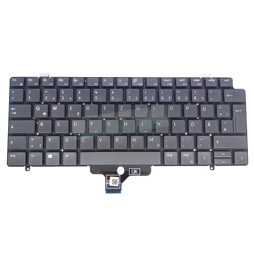 Laptop Keyboard For DELL Latitude 7410 Chromebook 0DVX21 DVX21 PK132UG1A18 NSK-QRAUC 0G German GR Black Without Backlit New