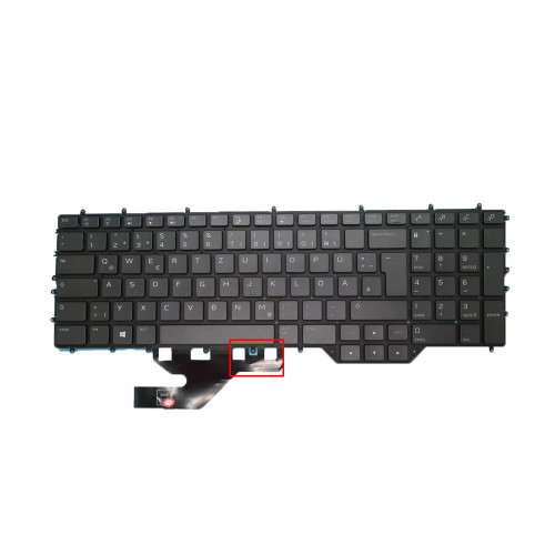 Laptop Keyboard For Alienware M17 R2 / M17 R3 / M17 R4 Germany GR Black With Backlit New