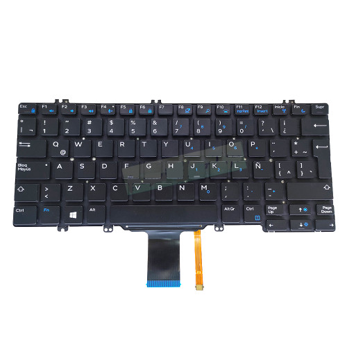 Laptop Keyboard For DELL Latitude 5289 7389 7390 2-in-1 5280 5288 5290 7280 7290 7380 7390 030FVP 30FVP NSK-EHABC 1N PK131S51B24 Latin America LA Black With Backlit New