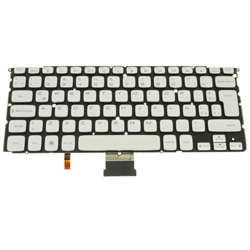 Laptop Keyboard For DELL XPS 14Z L412Z 15Z L511Z 00F4XK 0F4XK MP-10K86LAJ698 PK130JN1A14 LA Latin America Silver With Backlit Used