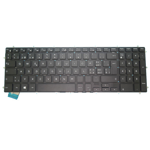 Laptop Keyboard For DELL Vostro 3580 3581 3582 3583 3584 3590 3591 5568 7570 7580 Latitude 3500 3590 Swiss SW With Backlit New