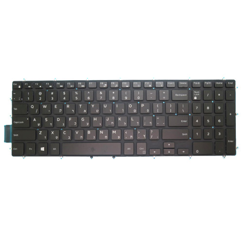 Laptop Keyboard For DELL Inspiron 5565 5567 5570 5575 5583 5770 5775 7566 7567 7577 5765 5767 7773 7778 7779 7786 2-in-1 Hebrew HB With Backlit New