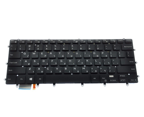 Laptop Keyboard For DELL XPS 15 7590 9550 9560 9570 Inspiron 7568 2-in-1 7558 Precision 5510 5520 5530 5540 05TGDD 5TGDD Hebrew HB Black With Backlit New
