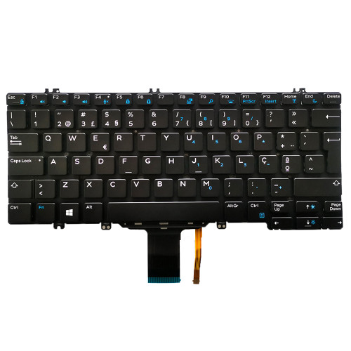Laptop Keyboard For DELL Latitude 5289 7389 7390 2-in-1 5280 5288 5290 7280 7290 7380 7390 03RM45 3RM45 PK131S53B34 DLM16C86P0J698 Portugal PO Black With Backlit New