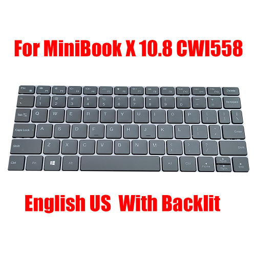 Laptop Keyboard For Chuwi MiniBook X 10.8 CWI558 English US Black With Backlit New