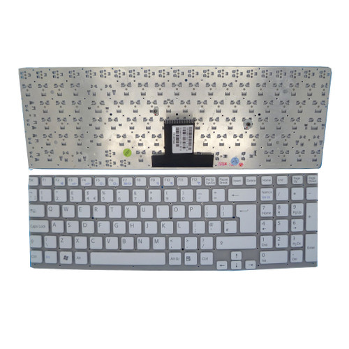 Laptop Keyboard For SONY For VAIO VPCEB VPC-EB VPCEB15FG VPCEB15FK VPCEB15FM VPCEB15FW VPCEB15FX VPCEB16FG VPCEB16FX VPCEB17FG VPCEB17FX VPCEB18FD VPCEB190L VPCEB190S VPCEB190X English US White Without Frame New