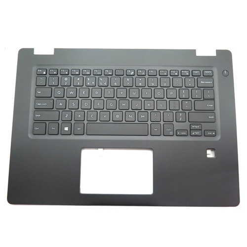 Laptop Palmrest For DELL Latitude 3490 073TX6 73TX6 04WDVP 4WDVP Without Backlit English US Keyboard With Fingerprint Hole Black Upper Case New