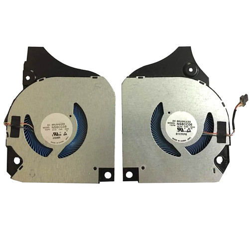 Laptop CPU GPU Fan For DELL G7 17 7790 NS8CC08-18G29 NS8CC09-18G30 0X4F3M X4F3M 0F7N58 F7N58 DC12V 0.5A A Pair