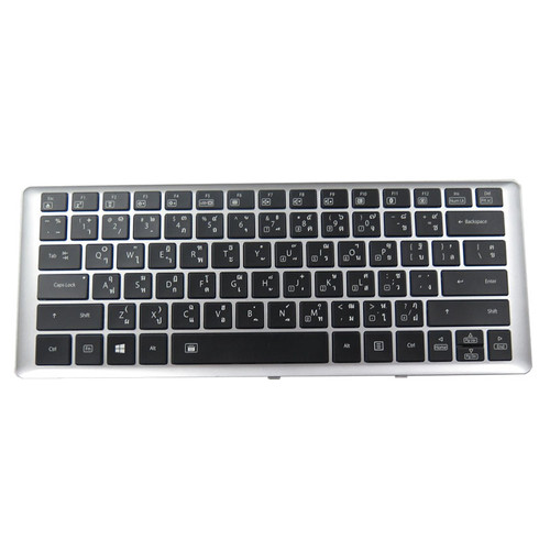 Used Laptop P34 Keyboard For Gigabyte P34G YH-AZ12EB28 TI 2Z703-TI442-Y11S Thailand TI Silver Frame And Backlit 99% New