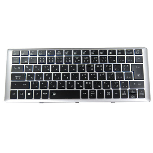Used Laptop P34 Keyboard For Gigabyte P34G P34G V2 P34G V7 P34K V3 P34K V5 P34K V7 P34W V3 P34W V5 P34F V5 Japanese JP Silver Frame And Backlit 99% New