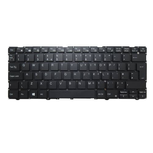 Laptop Keyboard For Schenker XMG Core 14 United Kingdom UK With Backlit Black New