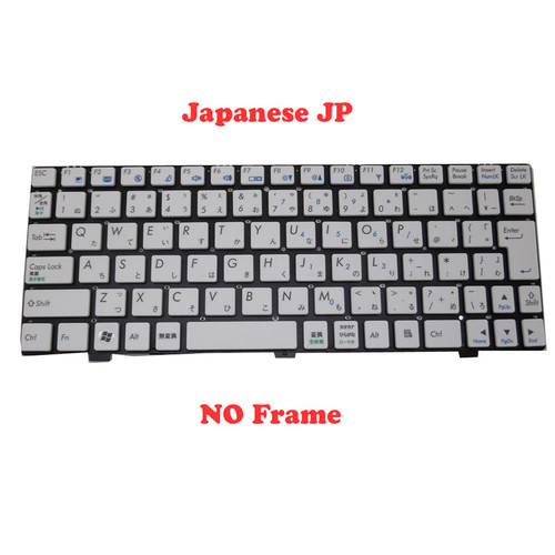 Laptop Keyboard For CLEVO M1110 M1110Q M1111 M1115 MP-08J60J0-430 6-80-M1110-211-1 MP-08J60J0-430W 6-80-M1110-214-1 MP-08J60J0-4305W 6-80-W51L0-210-1 6-79-W110ER0K-210-W Japan JP White No Frame