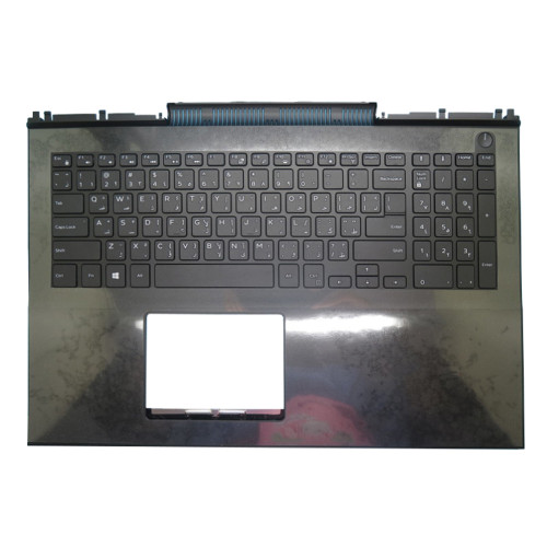 Laptop Palmrest For DELL Inspiron 15 7566 7567 0MDC8K MDC8K With Backlit Arabia AR Keyboard Black Upper Case New