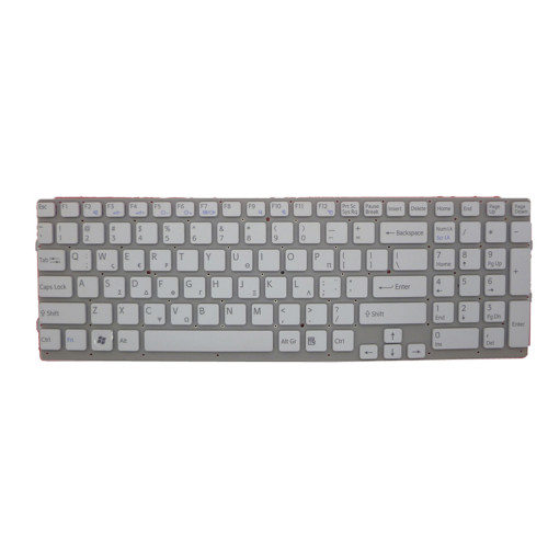 Laptop Keyboard For SONY For VAIO VPCEB VPC-EB VPCEB2E9E VPCEB2E9R VPCEB2F4E VPCEB2G4E VPCEB2H4E VPCEB2L9E VPCEB2M0E VPCEB2M1E VPCEB2M1E/BQ VPCEB2M1R VPCEB2S1E VPCEB2S1E/WI VPCEB2S1R VPCEB4X8E Greek GK White Whiteout Frame New