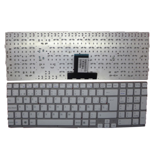 Laptop Keyboard For SONY For VAIO VPCEB VPC-EB VPCEB2Z0E VPCEB2Z1E VPCEB2Z1R VPCEB3A4E VPCEB3A4R VPCEB3B4E VPCEB3B4R VPCEB3C4E VPCEB3C4R VPCEB3C5E VPCEB3D4E VPCEB3D4R VPCEB3E1E VPCEB3E1R Spanish SP White Without Frame New