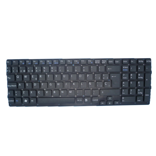 Laptop Keyboard For SONY For VAIO VPCEB VPC-EB VPCEB2Z0E VPCEB2Z1E VPCEB2Z1R VPCEB3A4E VPCEB3A4R VPCEB3B4E VPCEB3B4R VPCEB3C4E VPCEB3C4R VPCEB3C5E VPCEB3D4E VPCEB3D4R VPCEB3E1E VPCEB3E1R Spanish SP Black Without Frame New