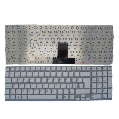 Laptop Keyboard For SONY For VAIO VPCEB VPC-EB VPCEB2Z0E VPCEB2Z1E VPCEB2Z1R VPCEB3A4E VPCEB3A4R VPCEB3B4E VPCEB3B4R VPCEB3C4E VPCEB3C4R VPCEB3C5E VPCEB3D4E VPCEB3D4R VPCEB3E1E VPCEB3E1R Swiss SW White Without Frame New