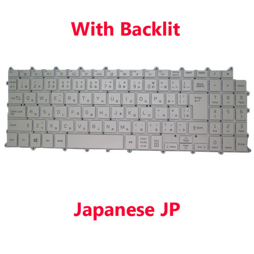 Laptop With Backlit Keyboard For LG 16T90Q 16T90Q-K 16T90Q-K.AAC7U1 16T90Q-K.AAC8U1 16T90Q-K.AAG6U1 16T90Q-K.ADB8U1 16T90Q-K.ADG9U1 16T90Q-K.ADS8U1 Japanese JP White No Frame
