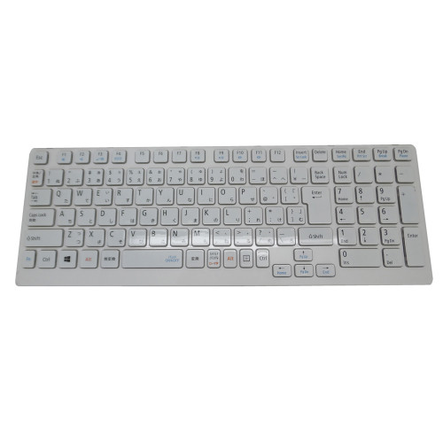 Laptop Keyboard For NEC LaVie NS750/AAW-E3 PC-NS750AAW-E3 NS750/AAW-KS PC-NS750AAW-KS NS750/AAW-J PC-NS750AAW-J NS750/BAW PC-NS750BAW Japanese JP JA White With Frame Used