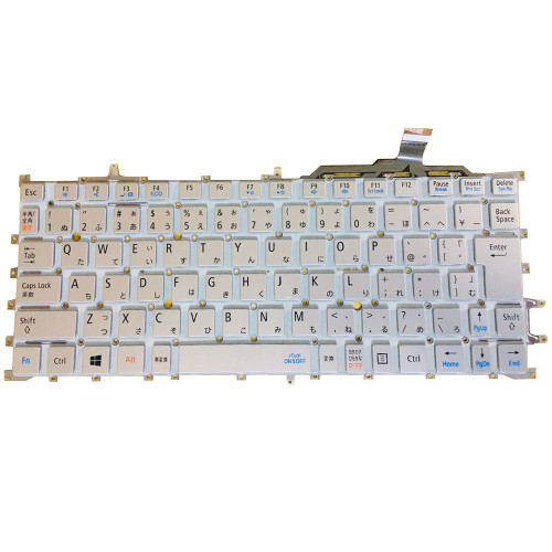 Laptop Keyboard For NEC LaVie GN224V/24 PC-GN224V2A4 PC-GN224V2G4 GN224V/25 PC-GN224V2A5 PC-GN224V2G5 GN224V/26 PC-GN224V2A6 PC-GN224V2G6 Japanese JP JA Silver Without Backlit Used