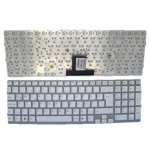 Laptop Keyboard For SONY For VAIO VPCEB VPC-EB VPCEB2Z0E VPCEB2Z1E VPCEB2Z1R VPCEB3C4R VPCEB3C5E VPCEB3D4E VPCEB3D4R VPCEB3E1E VPCEB3E1R Turkish TR White Without Frame New