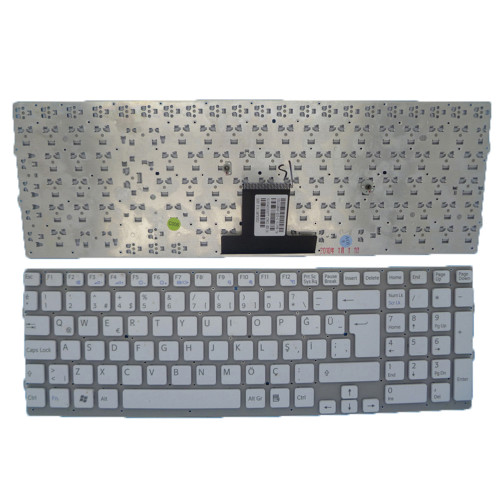 Laptop Keyboard For SONY For VAIO VPCEB VPC-EB VPCEB3A4E VPCEB3C4E VPCEB3F4E VPCEB3G4E VPCEB3H4E VPCEB3J0E VPCEB3J1E VPCEB3Z1E VPCEB3Z1R VPCEB4A4E Turkish TR White Without Frame New