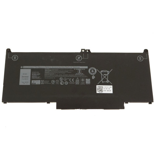 Laptop Battery For DELL Latitude 5300 5310 7300 7400 / 5300 2-in-1 5310 2-in-1 5300 2-in-1 Chromebook MXV9V Compatible 05VC2M 5VC2M 7.6V 60WH 7500mAh 4-Cell New