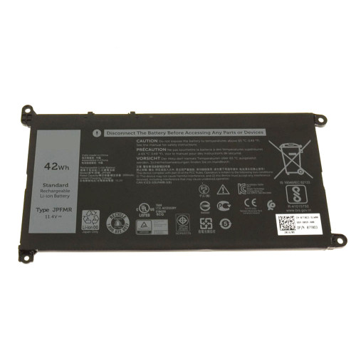 Laptop Battery For DELL Chromebook 3100 JPFMR Compatible 07T0D3 7T0D3 016DPH 16DPH 065N6H 65N6H 007GDY 07GDY 11.4V 42WH 3500mAh 3-Cell New