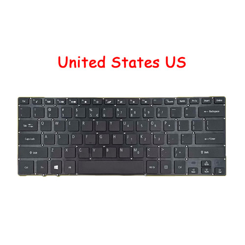 Laptop Keyboard For Acer Swift SF713-51 SF713-51-M90J SF713-51-M51W SF713-51-M2W5 SF713-51-M3B1 United States US Black Without Frame
