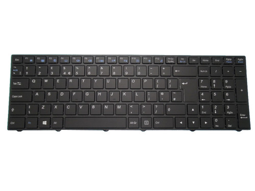 Laptop Backlit Keyboard For CLEVO N250 N250JU N250LU N251JU N251LU N250PU N251PU N252PU N250GU N252GU N250WU N251WU N252WU N250BU N251BU N252BU N750BU N751BU United Kingdom UK With Black Frame