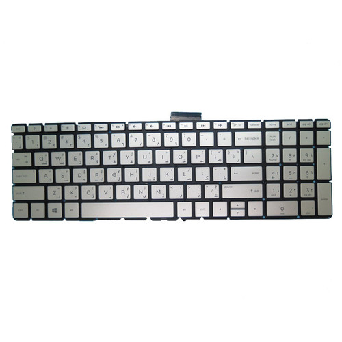 Laptop Keyboard For HP 15-CC005TU 15-CC005TX 15-CC006TU 15-CC007TU 15-CC008TU 15-CC009TU 15-CC010TU 15-CC010TX silver with backlight Without Frame Arabia AR
