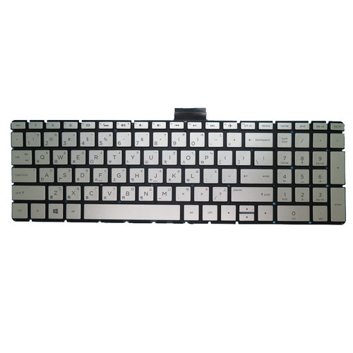 Laptop Keyboard For HP 15-CC005TU 15-CC005TX 15-CC006TU 15-CC007TU 15-CC008TU 15-CC009TU 15-CC010TU 15-CC010TX silver with backlight Without Frame Traditional Chinese TW